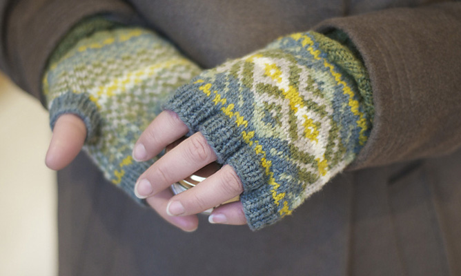 Swans Island yarn Fair Isle hand knits